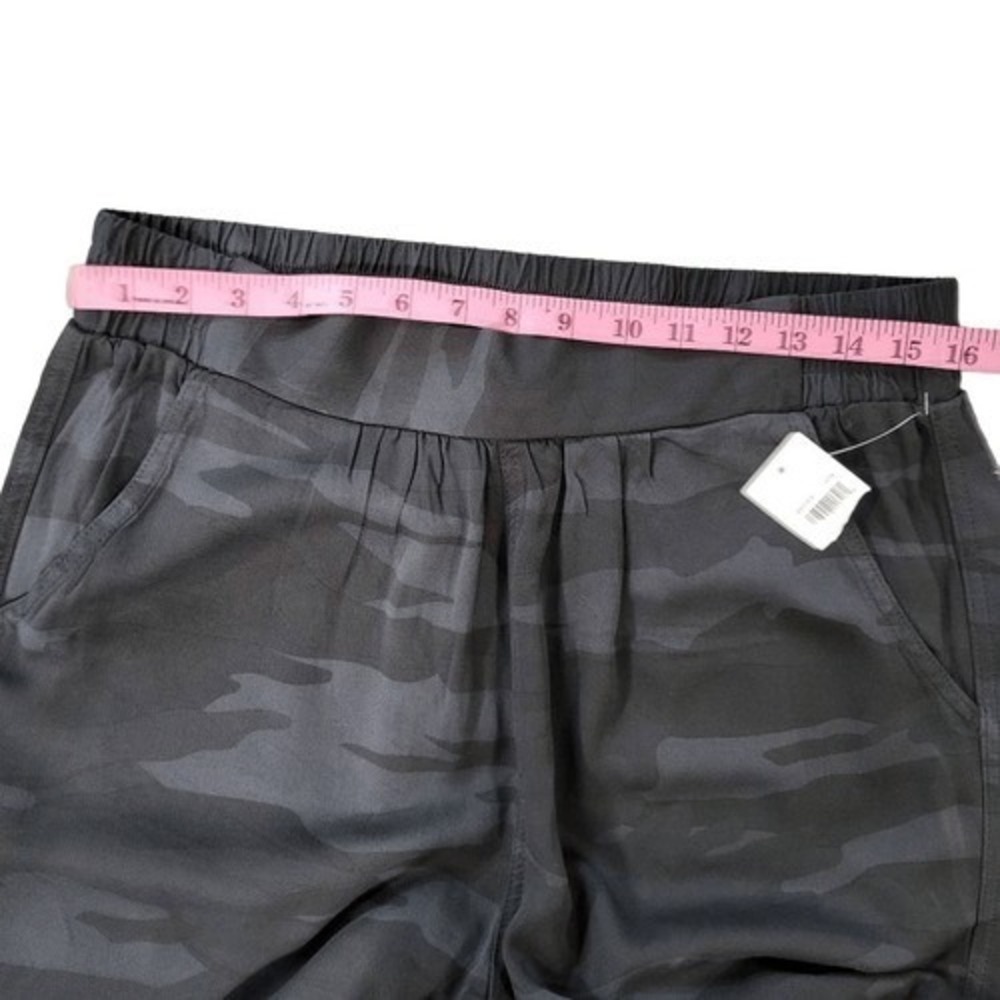 Splendid Womens Camo Jogger Pants Black Grey Elastic Waist Relaxed Fit Large - Picture 8 of 14